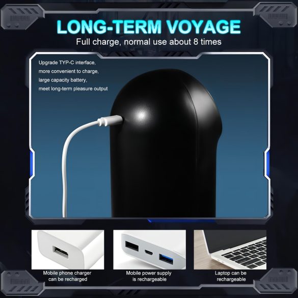 Leopard - Up-Down Suction Vibrating Masturbator (Black)