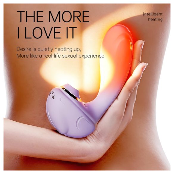 Leopard - Suction & Vibrating Massager (Purple)