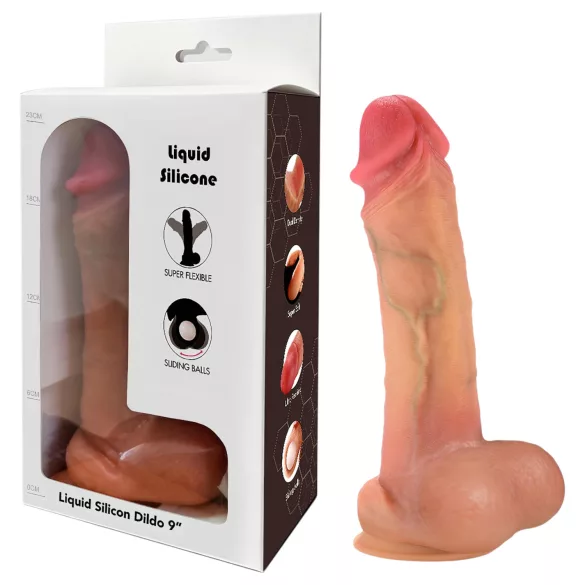 FeelSkin - ultra-realistic dildo (natural, 21 cm)