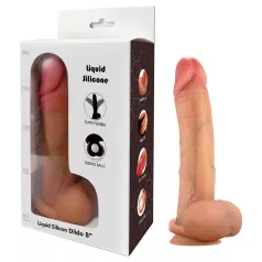   FeelSkin - ultra‑realistic dildo with balls (flesh‑coloured, 17 cm)