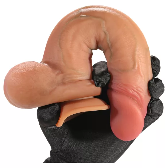 FeelSkin - ultra-realistic dildo with balls - natural (23 cm)
