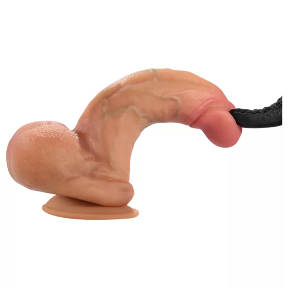 FeelSkin - ultra-realistic dildo with balls (natural, 12.5 cm)