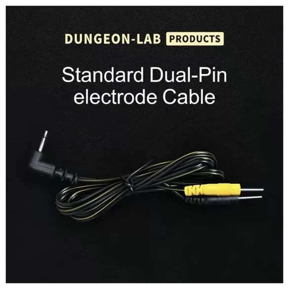 DG-LAB - electrode cable from 2.5 mm jack to 2 mm pins (black)