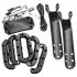 DG-LAB Hyena - electro posture-correcting restraint for men (black)