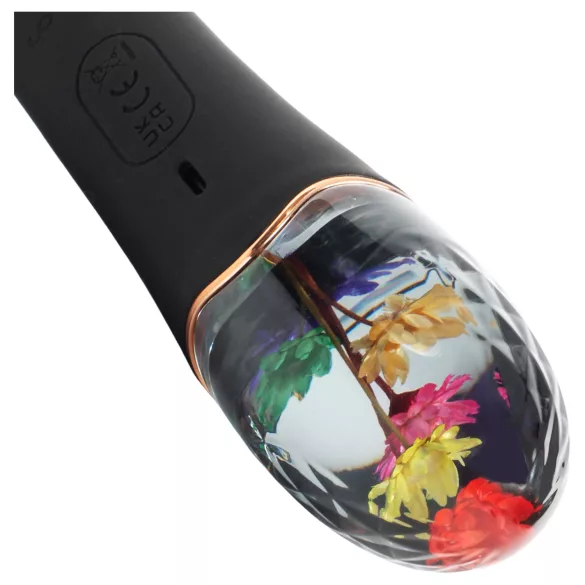 LOVISS Flower - clitoral handle G-spot vibrator (black)