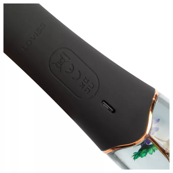 LOVISS Flower - clitoral handle G-spot vibrator (black)
