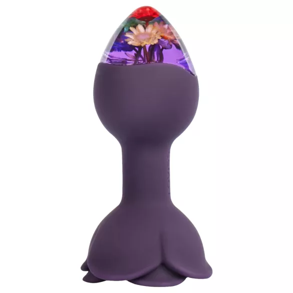 LOVISS Flower - remote‑controlled anal vibrator (purple)