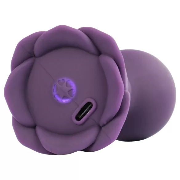 LOVISS Flower - remote‑controlled anal vibrator (purple)