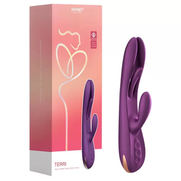 Honey Play Box Terri - App-controlled clitoral arm vibrator (purple)