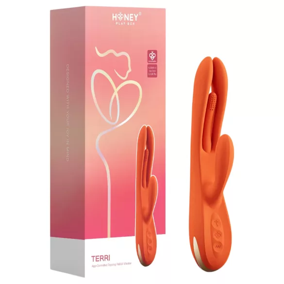 Honey Play Box Terri - Smart Tongue & Clit Vibrator (Orange)