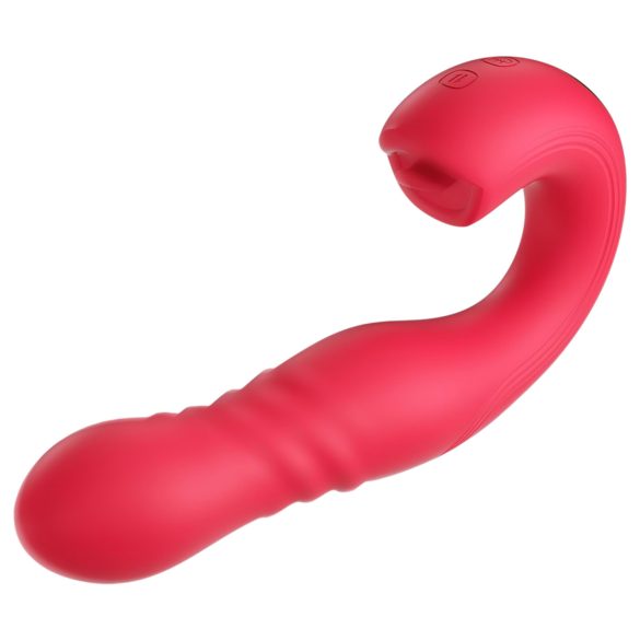 Honey Play Box Joi Thrust 2 - Smart Thrusting, Licking Vibrator (Red)