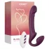 Honey Play Box Bliss - Rotating Beaded Strap-On Vibrator (Purple)