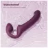Honey Play Box Bliss - Rotating Beaded Strap-On Vibrator (Purple)