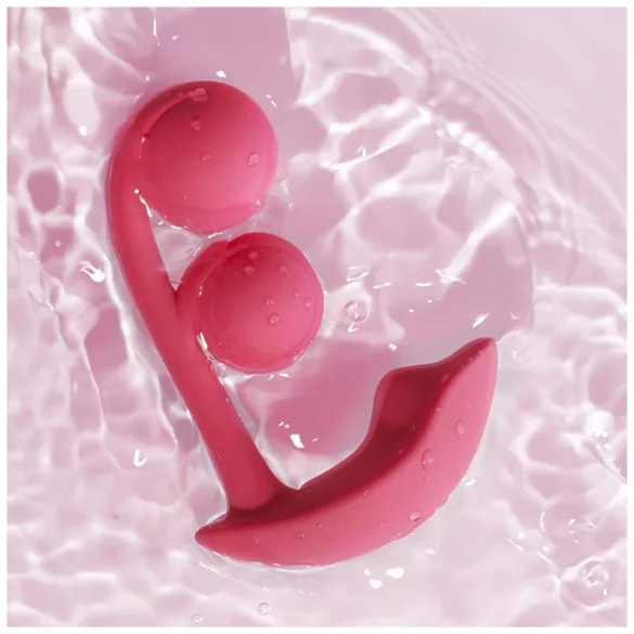 Honey Play Box Melody - App-controlled beaded 2‑in‑1 vibrator (red)