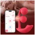 Honey Play Box Melody - App-controlled beaded 2‑in‑1 vibrator (red)