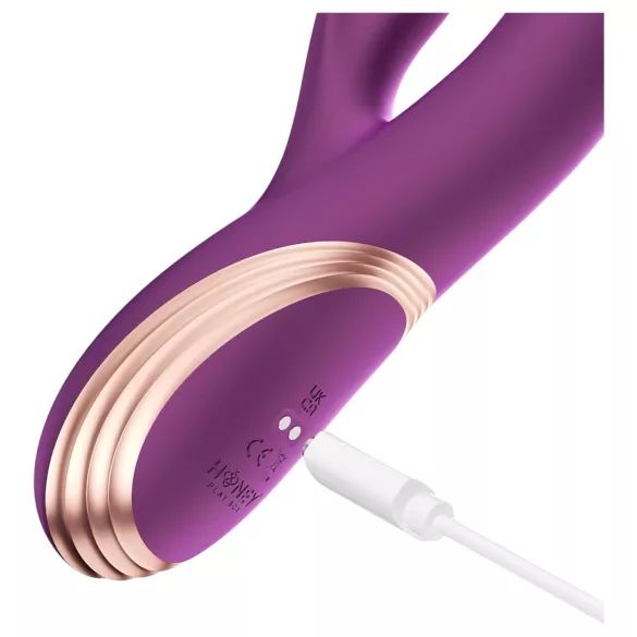 Honey Play Box Gem - App-controlled beaded G-spot and clitoral vibrator (purple)