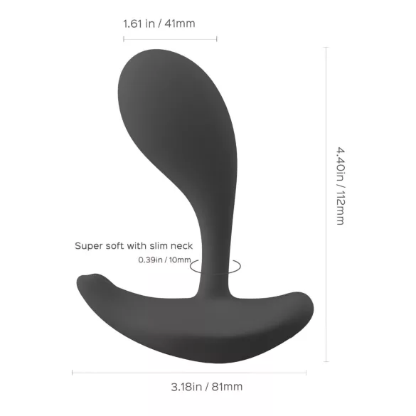 Honey Play Box Oly 2 - App-controlled G-spot and clitoral vibrator (black)