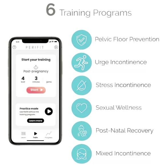 Perifit - App‑controlled vibrating love ball (pink)