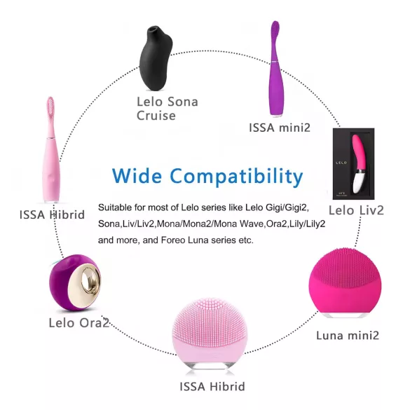 LELO USB Charger 5V - Charging Cable (White)