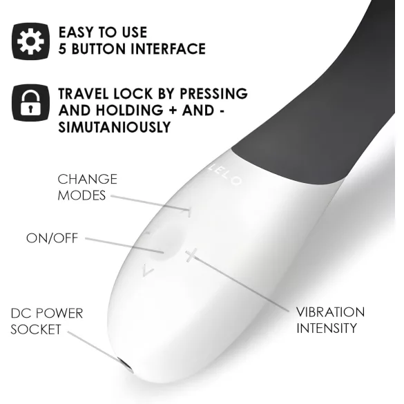 LELO Mona Wave - Waterproof G-Spot Vibrator (Black)