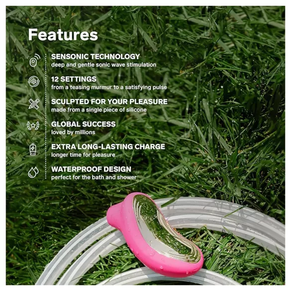 LELO Sona 2 - Sonic Wave Clitoral Stimulator (Cherry)