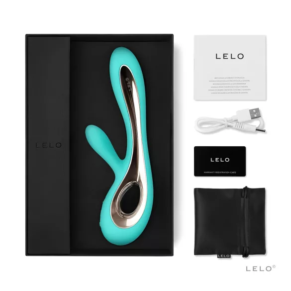 LELO Soraya 2 - Turquoise Waterproof Vibrator with Clitoral Arm