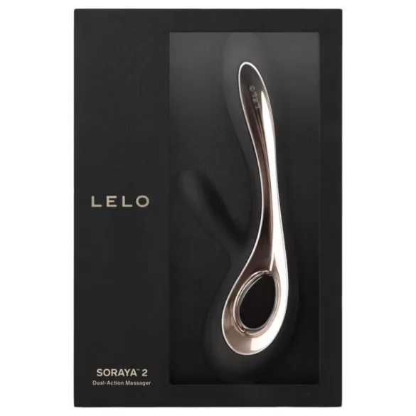 LELO Soraya 2 - Rechargeable, Waterproof Dual-Action Vibrator (Black)