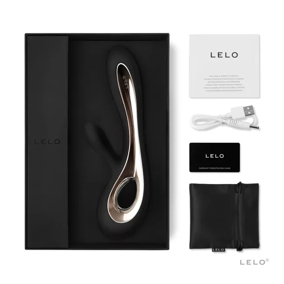 LELO Soraya 2 - Rechargeable, Waterproof Dual-Action Vibrator (Black)