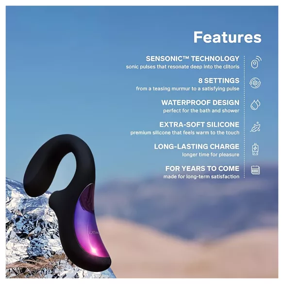 LELO Enigma - Rechargeable, Waterproof 2-in-1 G-Spot Vibrator (Black)