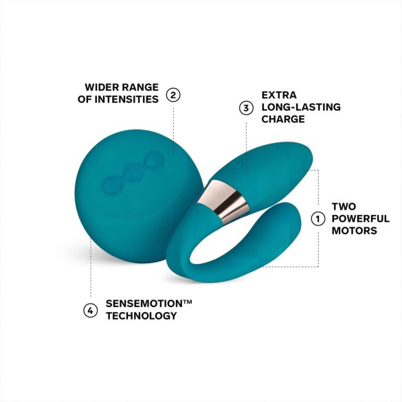 LELO Tiani Duo - Silicone Couples Vibrator (Blue)