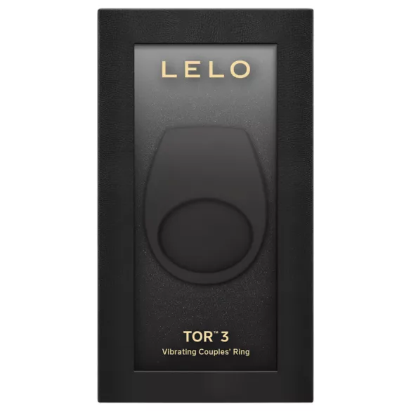 LELO Tor 3 - App-controlled vibrating penis ring for men (black)