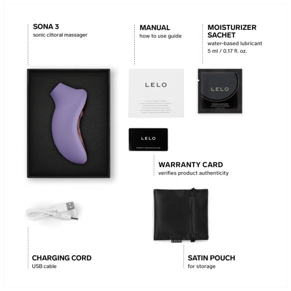 LELO Sona 3 - Soundwave Clitoral Stimulator (Lavender)