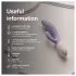 LELO INA Twist - app-controlled G-spot vibrator with clitoral arm (purple)