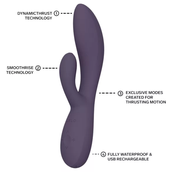 LELO - INA Thrust thrusting rabbit vibrator (purple)