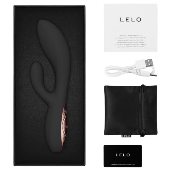 LELO - INA Thrust thrusting rabbit vibrator (black)
