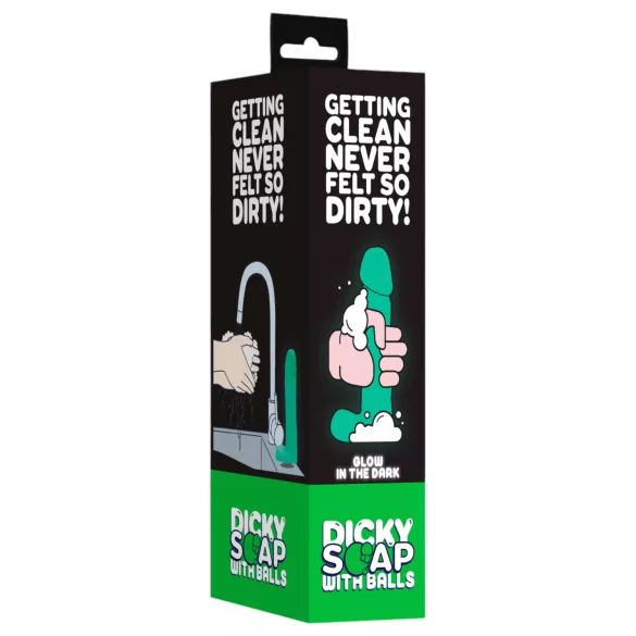 S-Line - Dicky - Light‑Up Soap Penis with Testicles (265g)