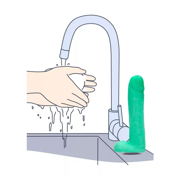 S-Line - Dicky - Light‑Up Soap Penis with Testicles (265g)