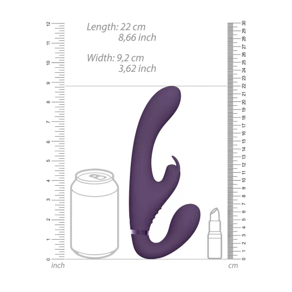 Vive Suki - Strap-On Vibrator Without Harness (Purple)