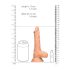 RealRock Lifelike Dildo 7" with Balls (Natural Skin Tone)
