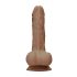RealRock 7" Lifelike Dildo with Balls - Dark Natural