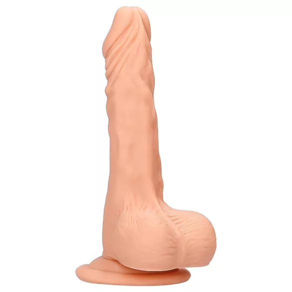 RealRock 8" Lifelike Dong - Natural with Testicles
