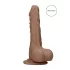 RealRock Dong 10" - Lifelike Dildo with Balls (10") - Dark Natural
