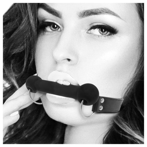 Ouch! - Bone-Shaped Gag (Black)