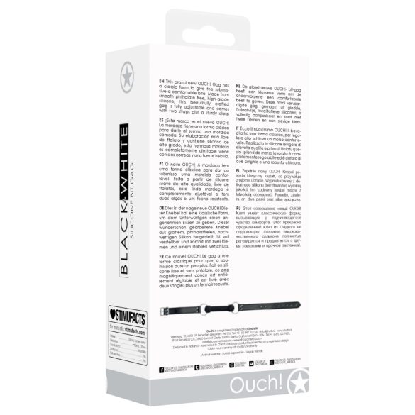 Ouch! - Bone-Shaped Gag (Black)