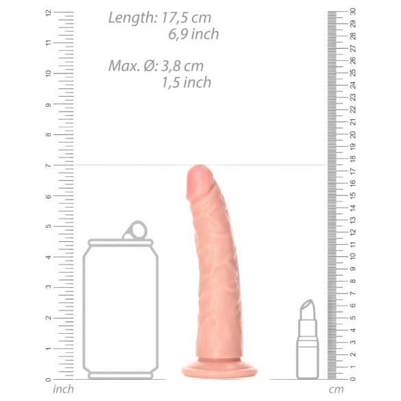 RealRock Slim - Realistic Dildo - 15.5cm (Natural)