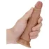 RealRock Slim - 15.5cm Realistic Dildo (Dark Natural)