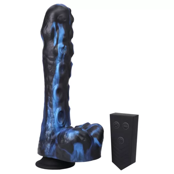 Doc Johnson Mini F-Machine Tendril - Wireless Thrusting Vibrator (Blue)