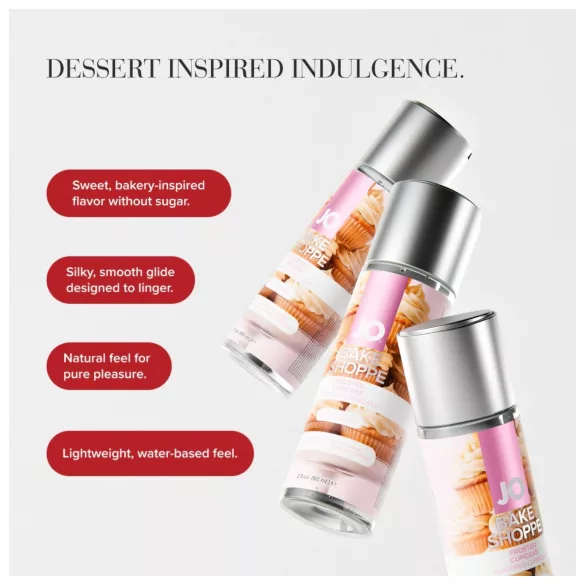 System JO Bake Shoppe - flavoured lubricant, iced cupcake (60 ml)