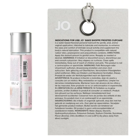 System JO Bake Shoppe - flavoured lubricant, iced cupcake (60 ml)