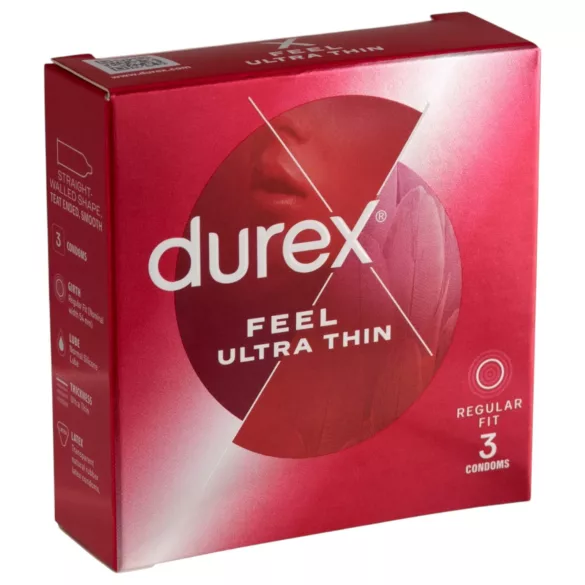 Durex Feel Ultra Thin - Ultra Realistic Condoms (3-pack)